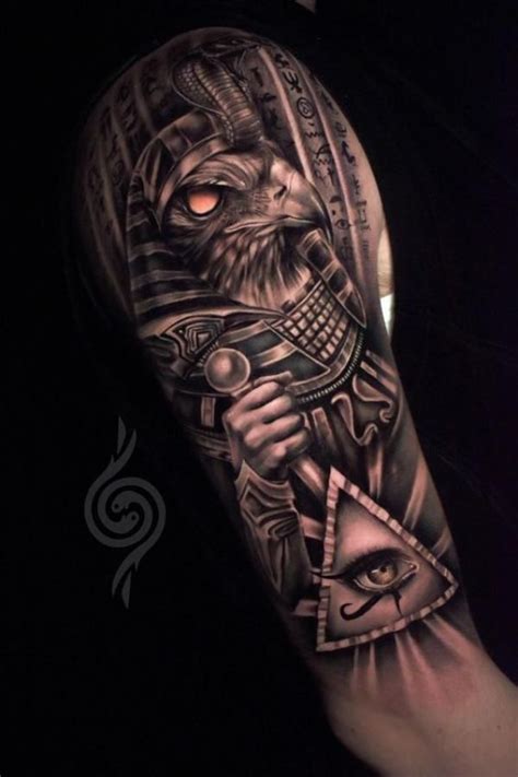 18 Horus Tattoo Examples: Ultimate God Of War Designs