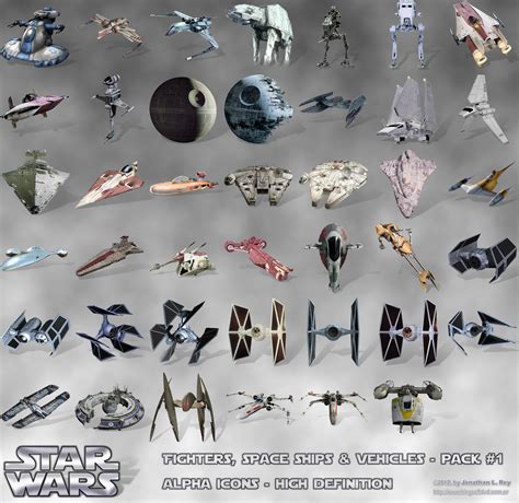 Star Wars Fighters Space Ships Vehicles Icons Png By Jonathanrey On Deviantart